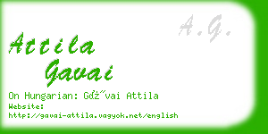 attila gavai business card